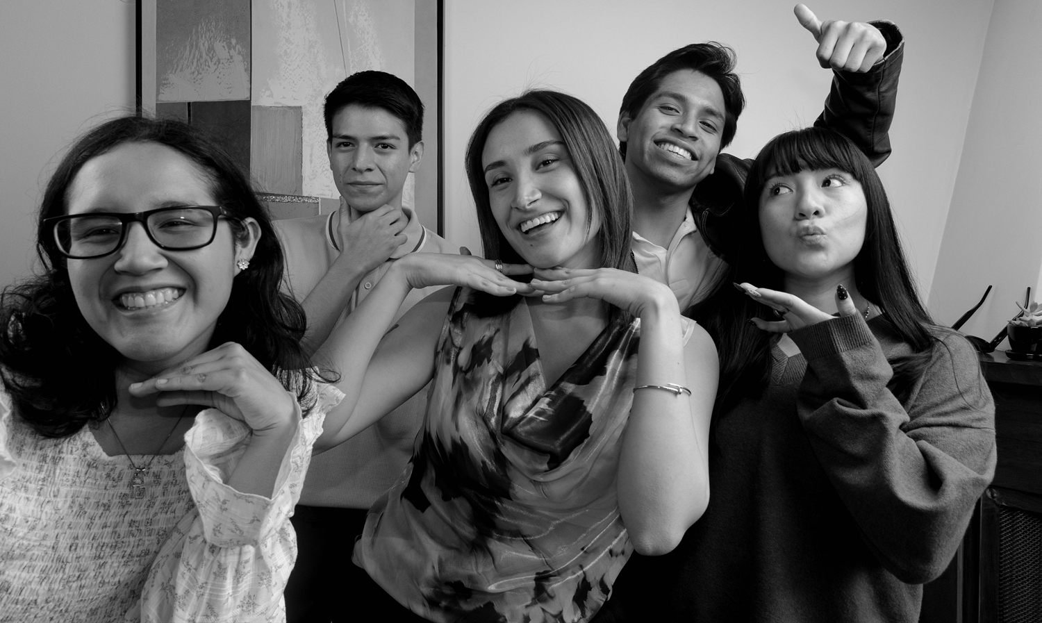 El equipo de TOTEM: Sophia, Janis, Jesús, Lucero y Albhert